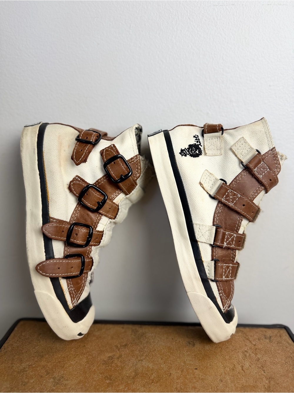 Rare 2008 Converse Jack Purcell Ozzy Osbourne Buckle High Tops